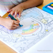 Jumbo 50-Page Kids' Coloring Pad - Horses, Hearts, Flowers, and More H1