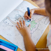 Jumbo 50-Page Kids' Coloring Pad - Horses, Hearts, Flowers, and More U3