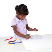 Jumbo 50-Page Kids' Coloring Pad - Horses, Hearts, Flowers, and More U3