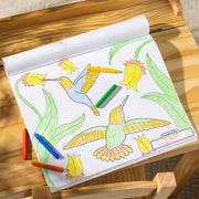 Jumbo 50-Page Kids' Coloring Pad - Horses, Hearts, Flowers, and More U3