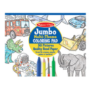 Jumbo 50-Page Kids' Coloring Pad - Space, Sharks, Sports, and More O4