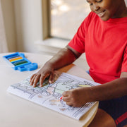 Jumbo 50-Page Kids' Coloring Pad - Space, Sharks, Sports, and More O4