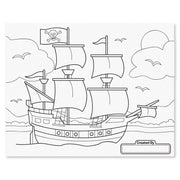 Jumbo 50-Page Kids' Coloring Pad - Space, Sharks, Sports, and More O4