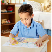 Jumbo 50-Page Kids' Coloring Pad - Space, Sharks, Sports, and More O4