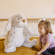 Jumbo Burrow Bunny Stuffed Plush Animal R6
