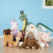 Jumbo Burrow Bunny Stuffed Plush Animal R6