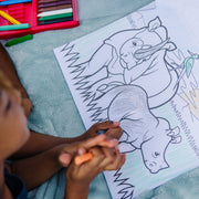 Jumbo Coloring Pad - Animals R0