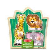 Jungle Friends Jumbo Knob Puzzle - 3 Pieces O3