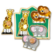 Jungle Friends Jumbo Knob Puzzle - 3 Pieces O3