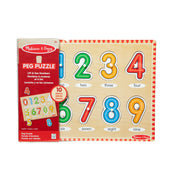 Lift & See Numbers Peg Puzzle - 10 Pieces S1