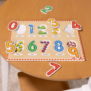 Lift & See Numbers Peg Puzzle - 10 Pieces S1
