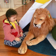 Lion Lifelike Plush Stuffed Animal O0