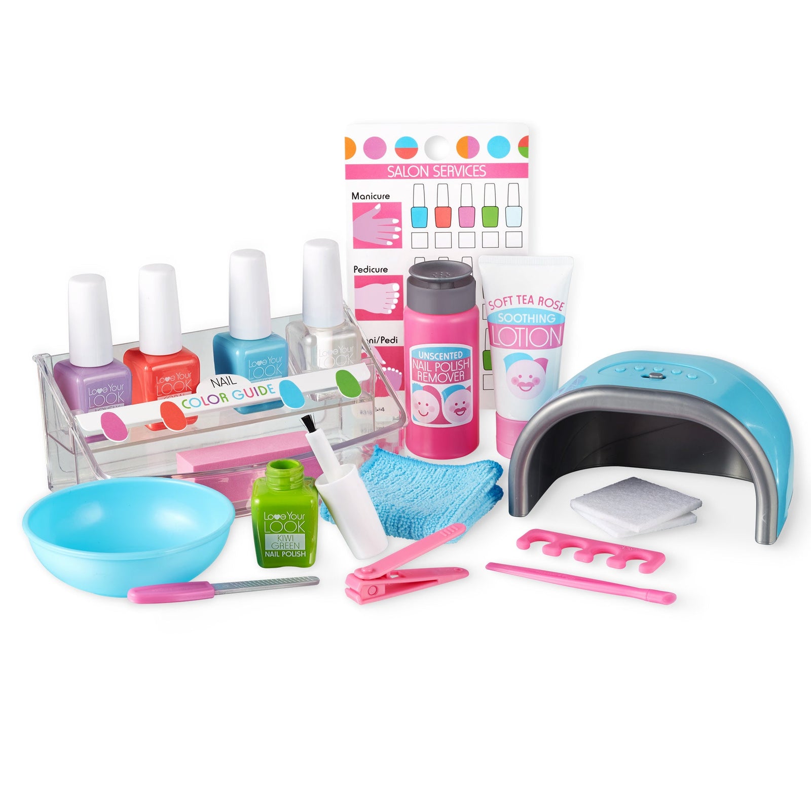 Love Your Look Pretend Nail Care Play Set (Mess-Free - No Real Cosmetics) T0