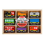 Magnetic Wooden Train Cars S1