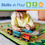 Magnetic Wooden Train Cars S1