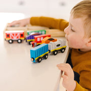 Magnetic Wooden Train Cars S1