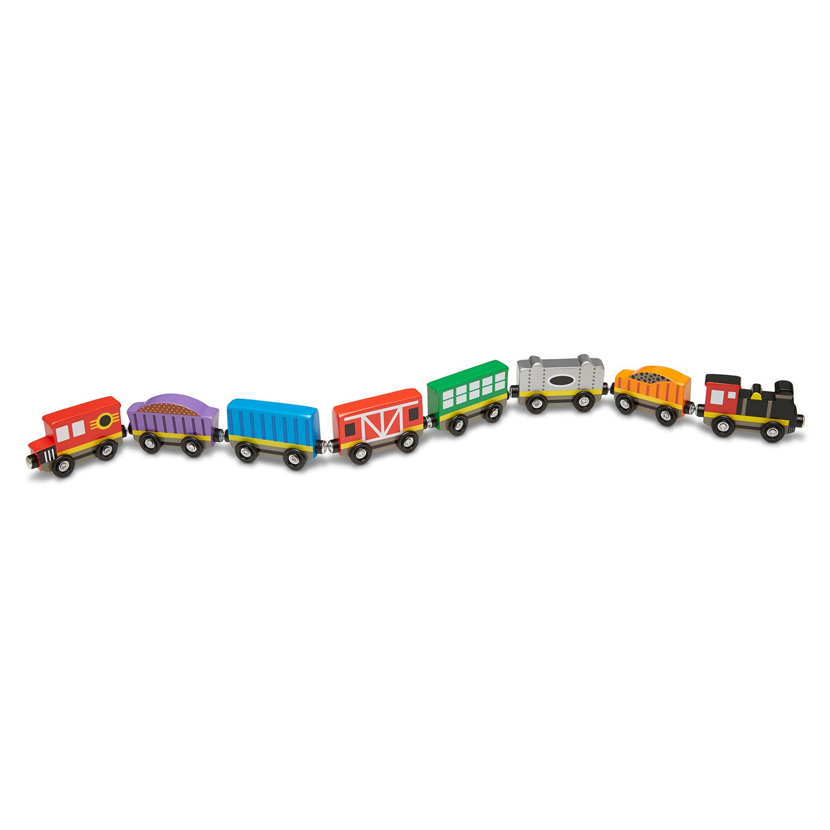 Magnetic Wooden Train Cars Z6