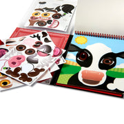 Make-a-Face – Farm Reusable Sticker Pad – On the Go Travel Activity G5