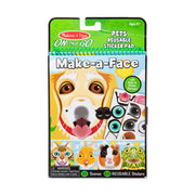 Make-a-Face – Pets Reusable Sticker Pad – On the Go Travel Activity A4
