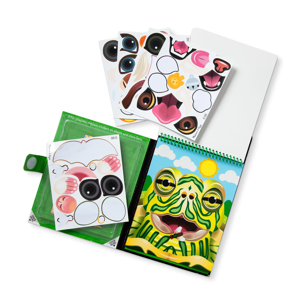 Make-a-Face – Pets Reusable Sticker Pad – On the Go Travel Activity N5