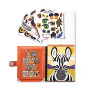 Make-a-Face – Safari Reusable Sticker Pad – On the Go Travel Activity S5