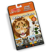 Make-a-Face – Safari Reusable Sticker Pad – On the Go Travel Activity S5