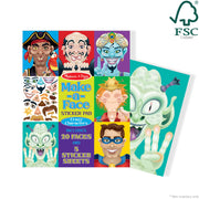 Make-a-Face Sticker Pad - Crazy Characters W4