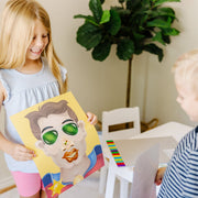 Make-a-Face Sticker Pad - Crazy Characters W4