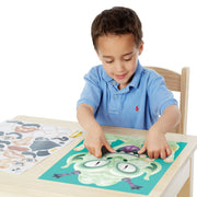 Make-a-Face Sticker Pad - Crazy Characters W4