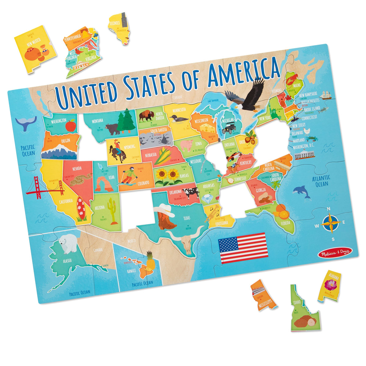 Map Floor Puzzle - 51 Pieces U5