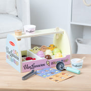 Melissa & Doug x Van Leeuwen Wooden Ice Cream Counter X0