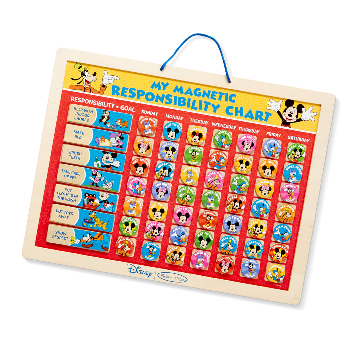 Mickey Mouse My Magnetic Responsibility Chart P2