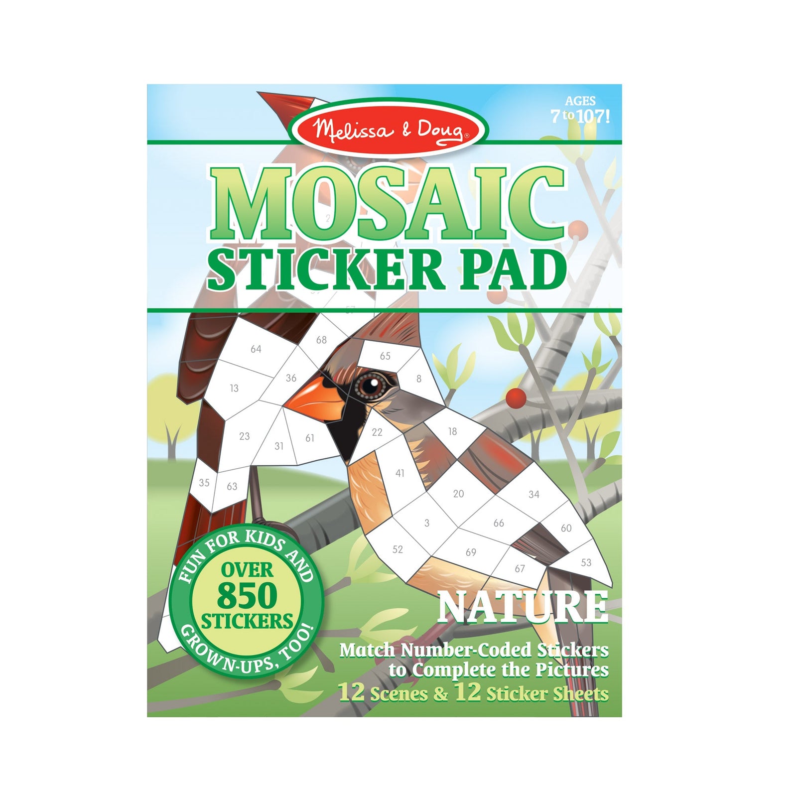 Mosaic Sticker Pad - Nature G4