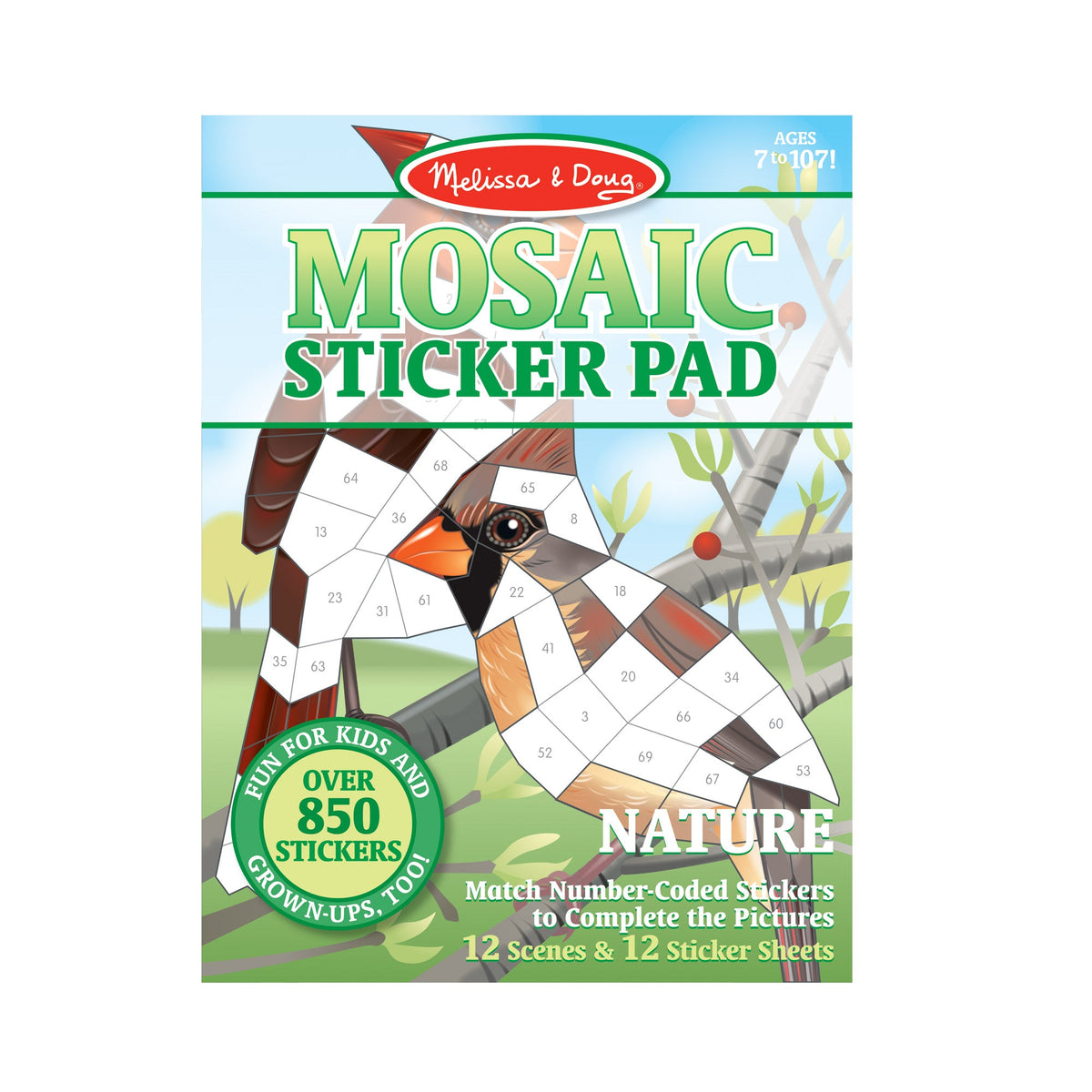 Mosaic Sticker Pad - Nature Z4