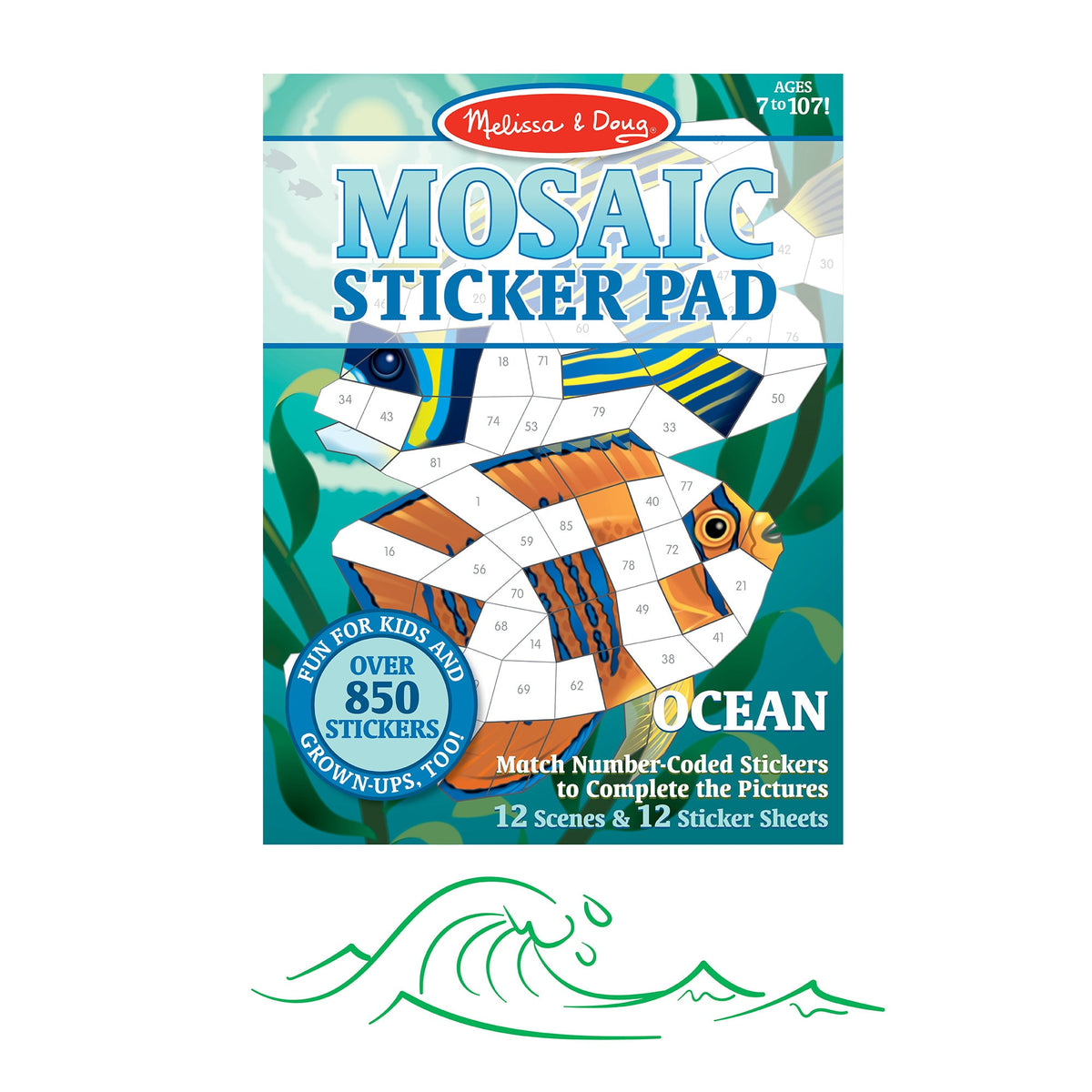Mosaic Sticker Pad - Ocean S6