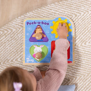 Ms. Rachel™ Wooden Peek-a-Boo Jumbo Peg Puzzle – 4 Pieces O6