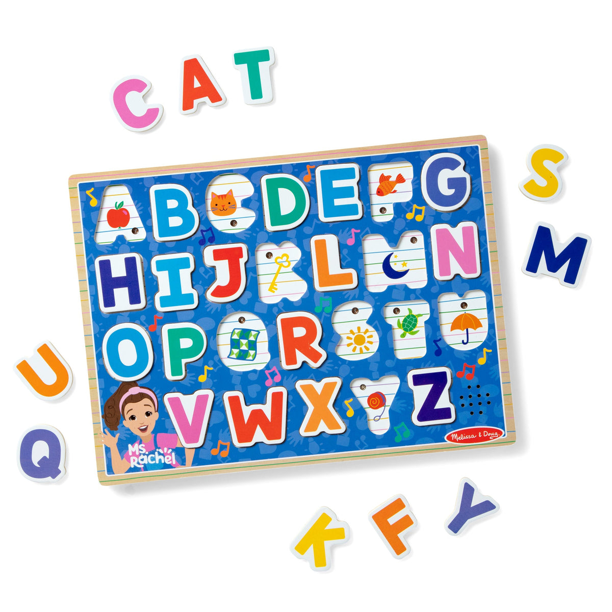 Ms. Rachel™  Wooden Phonics Alphabet Sound Puzzle - 26 Pieces K7
