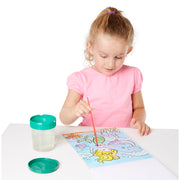 My First Paint With Water Kids' Art Pad With Paintbrush - Cheerleaders, Flowers, Fairies, and More D4
