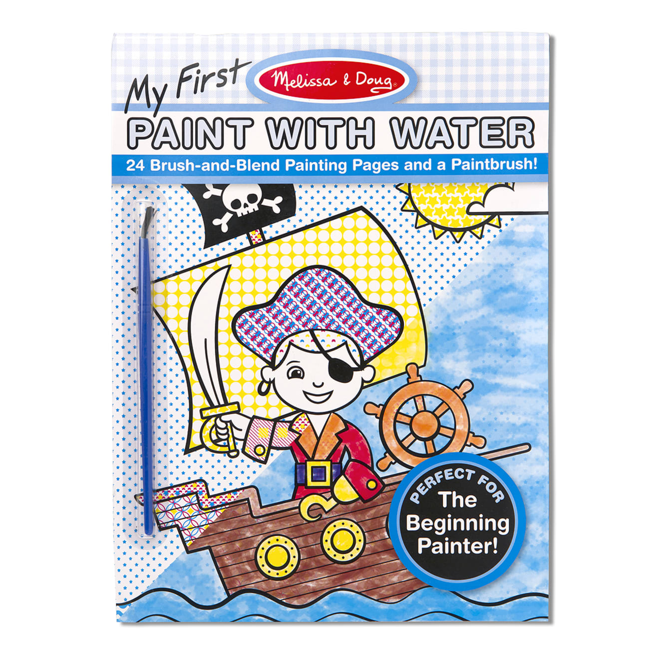 My First Paint With Water Kids' Art Pad With Paintbrush - Pirates, Space, Construction, and More N2