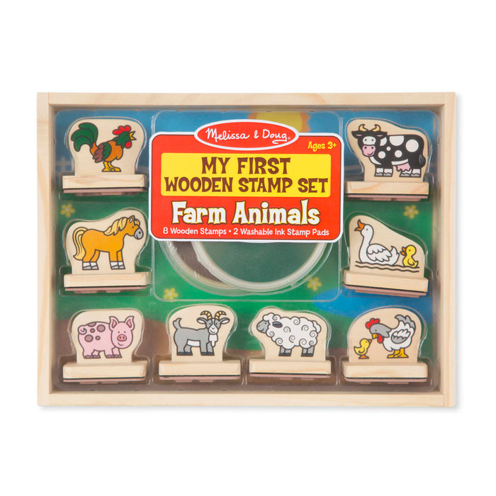 My First Wooden Stamp Set - Farm Animals D9