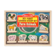 My First Wooden Stamp Set - Farm Animals V8