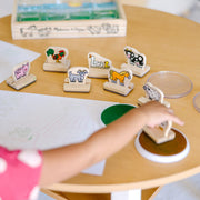 My First Wooden Stamp Set - Farm Animals V8