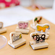 My First Wooden Stamp Set - Farm Animals V8