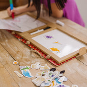 Natural Play: Play, Draw, Create Reusable Drawing & Magnet Kit – Dinosaurs I7
