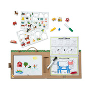 Natural Play: Play, Draw, Create Reusable Drawing & Magnet Kit – Farm M4