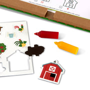 Natural Play: Play, Draw, Create Reusable Drawing & Magnet Kit – Farm M4
