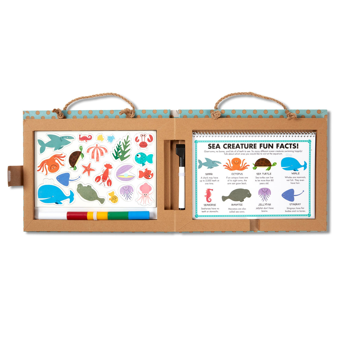 Natural Play: Play, Draw, Create Reusable Drawing & Magnet Kit – Ocean K7
