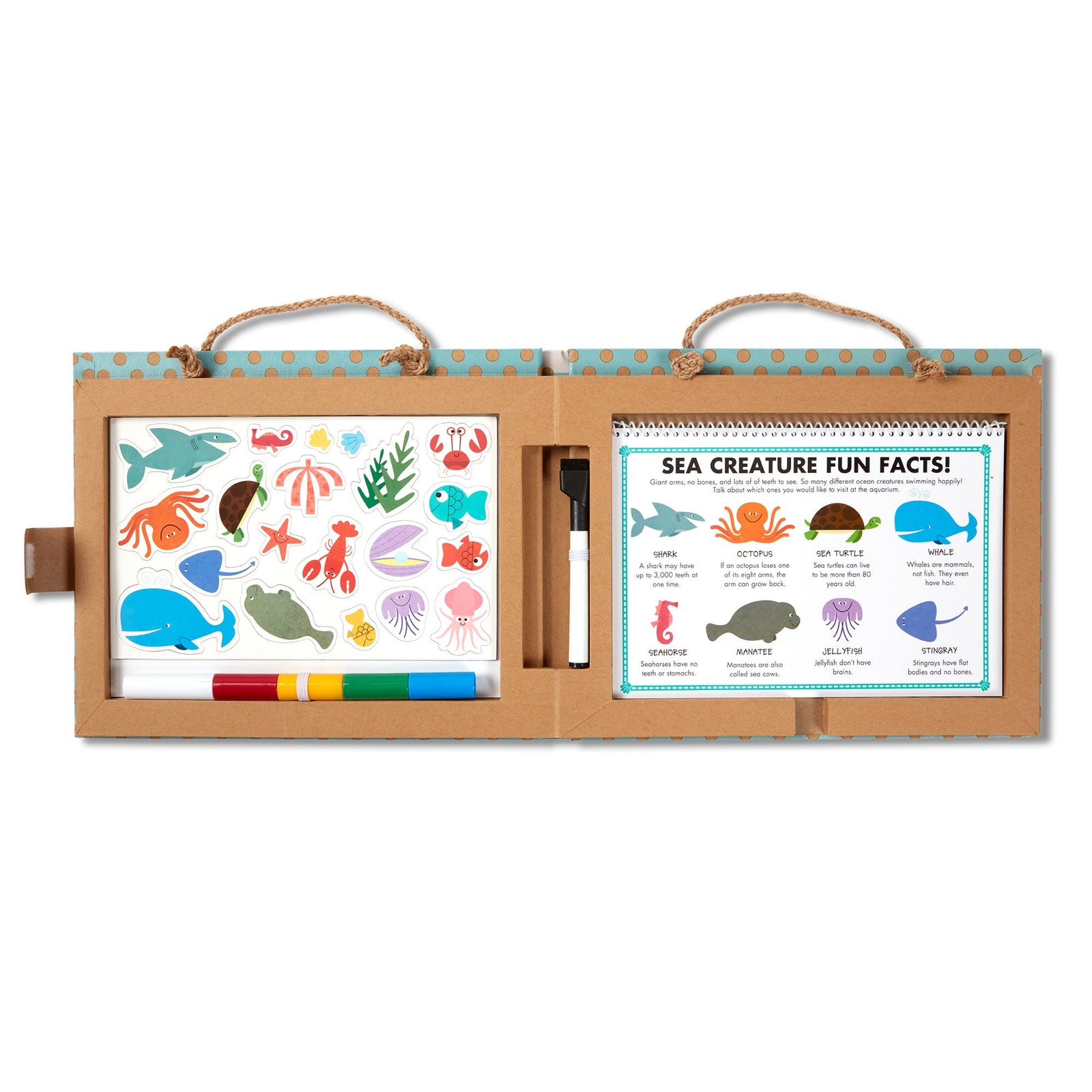 Natural Play: Play, Draw, Create Reusable Drawing & Magnet Kit – Ocean R6