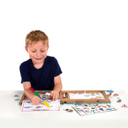 Natural Play: Play, Draw, Create Reusable Drawing & Magnet Kit – Ocean R6