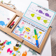 Natural Play: Play, Draw, Create Reusable Drawing & Magnet Kit – Ocean R6